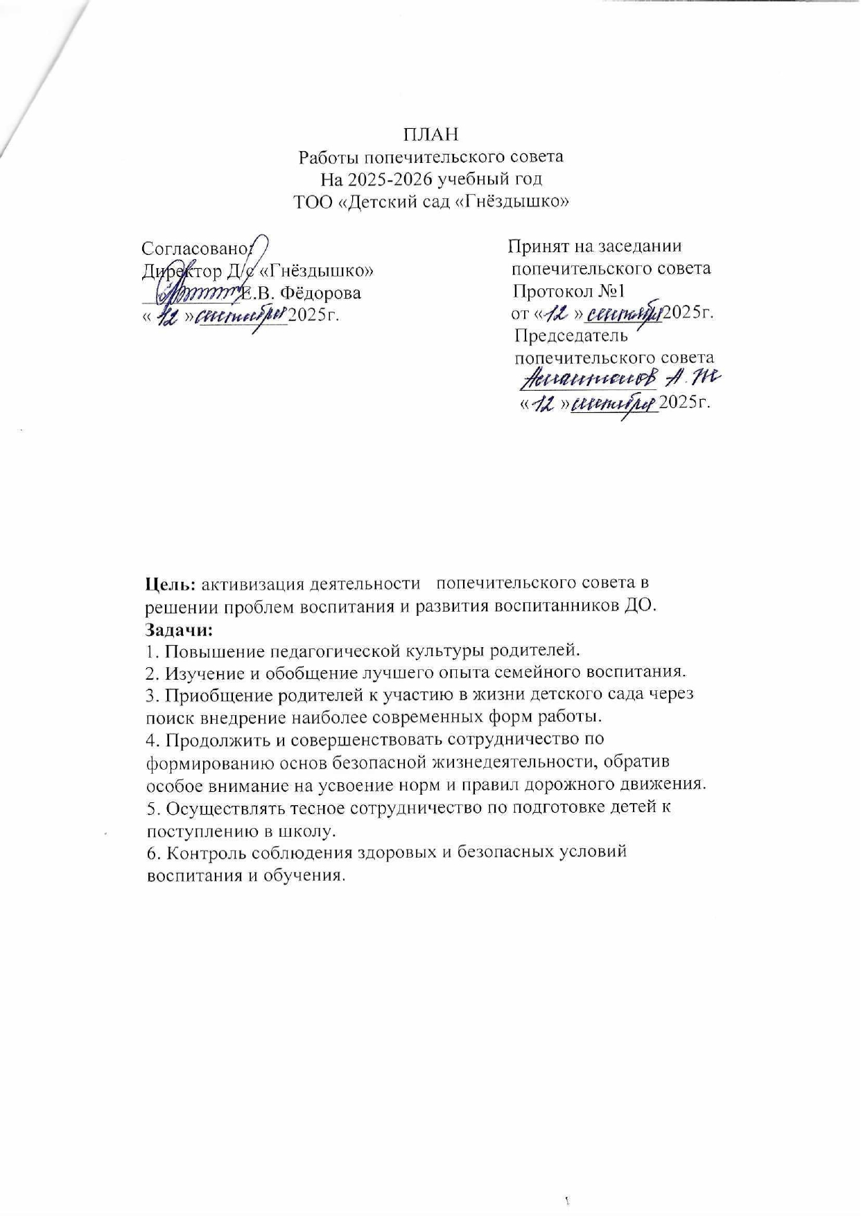 План работы попечительского совета, страница 3